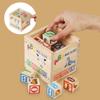 27Pcs Wooden Printed Block Toy English Letter Digital Cartoon Cognition Learning Early Educational Toys Gifts For Children Kids
