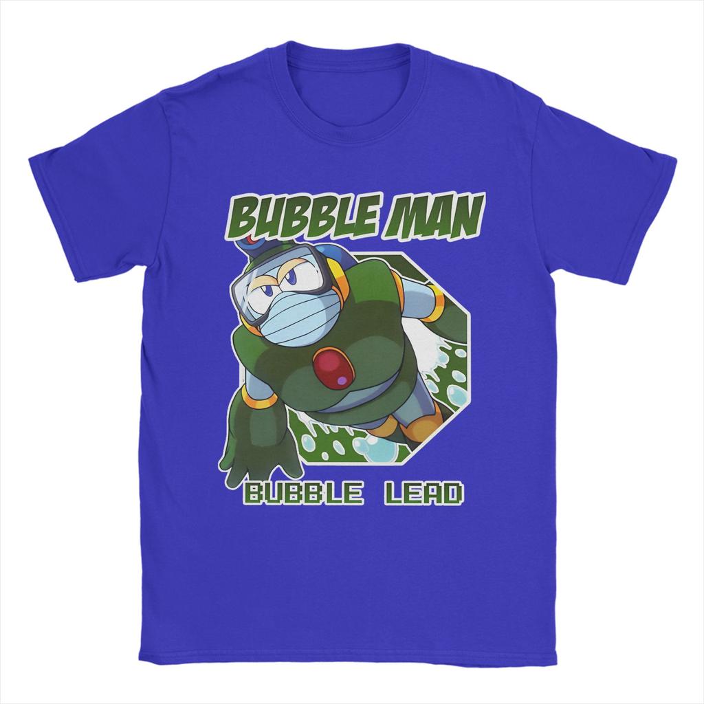 Megaman X Bubble Lead Bubble Man T Shirt Men Cotton Top Tee Aesthetic  Crewneck Short Sleeve