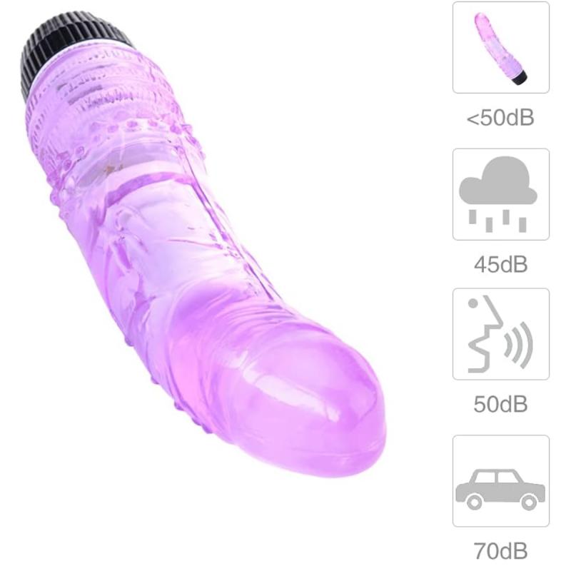 Vibrator Dildo Jelly Multi Speed ​​Jucărie sexuală unisex pentru adulți pentru bărbați, femei, stimulare sexuală, performanță de plăcere