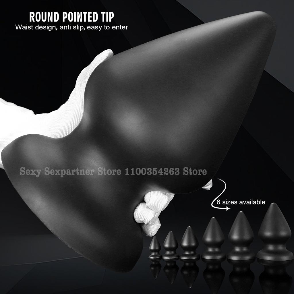 Wearable Soft S-XXXL Hge Anal Plug Silicone Anal Dildo Suction Cup Big Butt Plug Anal Dilator 18+ Adult Anal Sex Toys for Women Men Anus Masturbator