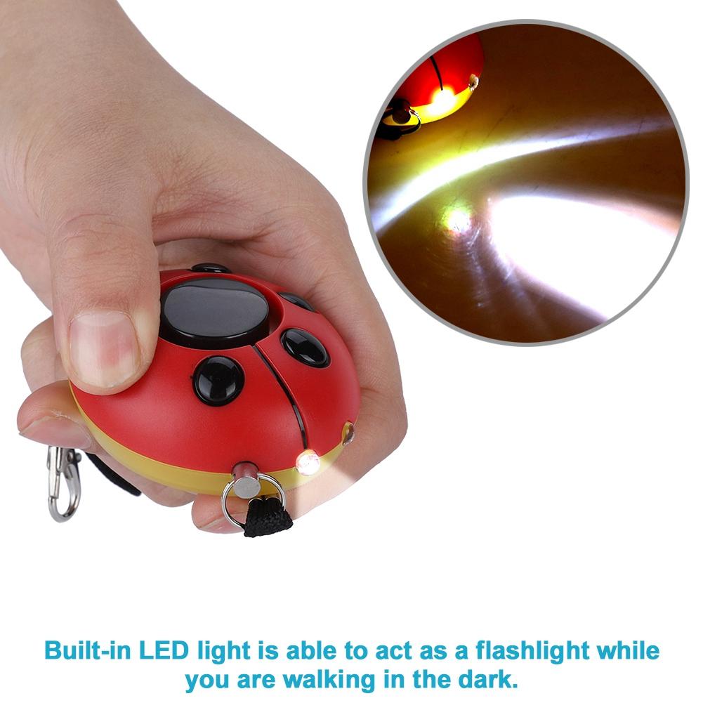 120db Portable Personal Security Alarm Beetle Ladybug Women Kid Eldery Protect Alert