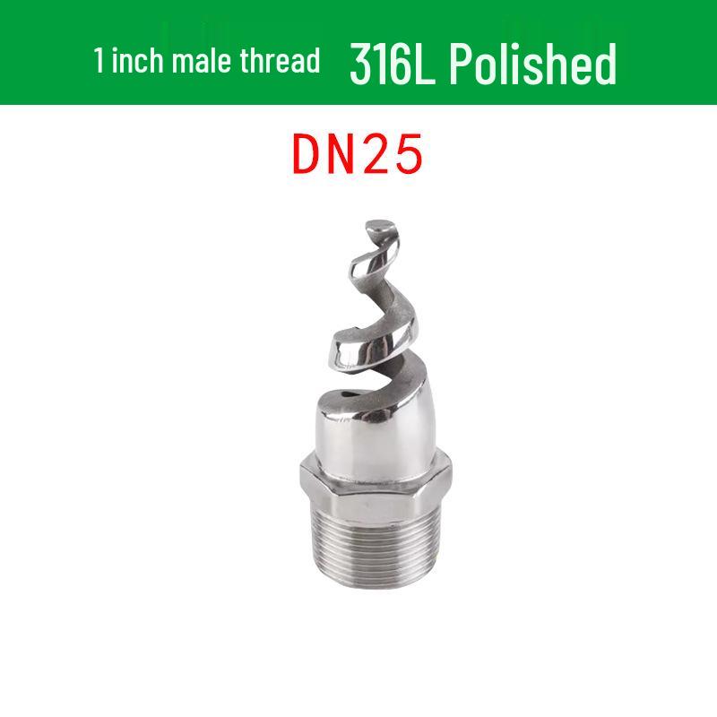 Stainless Steel Anti-Clog Spiral Spray Nozzle for Cooling Tower & Fire Protection