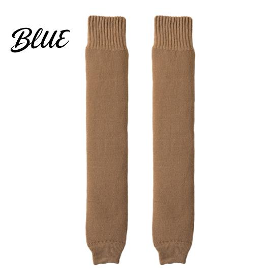 Verdickte Samt Thermosocken Winter Beinwärmer für Damen, Über das Knie Oberschenkelhohe Socken, Winddichte Abdeckungen Tägliches Pendeln Weiche Ärmel, Plüschgefüttert