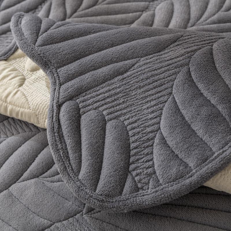 Nordic Einfarbig Sofa Abdeckung für Wohnzimmer Nicht-Slip Dicken Plüsch Sofa Kissen Matte Kombination Sofa Handtuch Protector wohnkultur