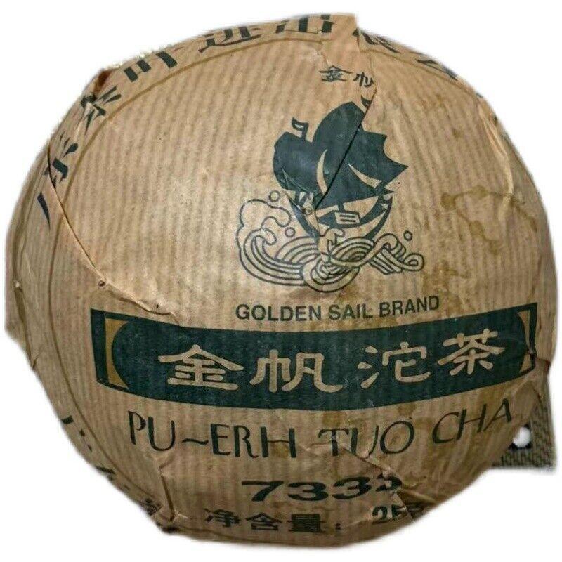 2007 GOLDEN SAIL BRAND 7332 Чай Пуэр Сырой Пуэр Туоча Цин Туо Ча Зеленый 250г — фото 5