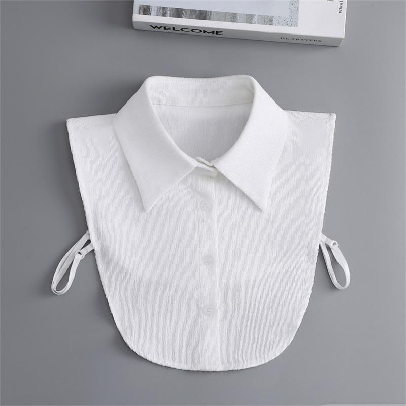 New Fake Collars For Women Checker Lapel Detachable Collar Shirt Lace Stand False Collar Woman Removable Tie Nep Kraagie