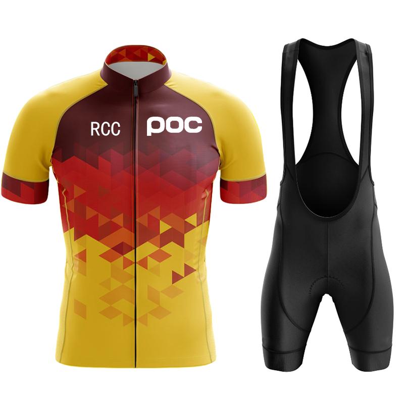 2026 Poc Fahrrad Set Fahrrad Team Kurzarm Trikot Ciclismo Männer Radtrikot Sommer Atmungsaktiv Fahrrad Kleidung Set