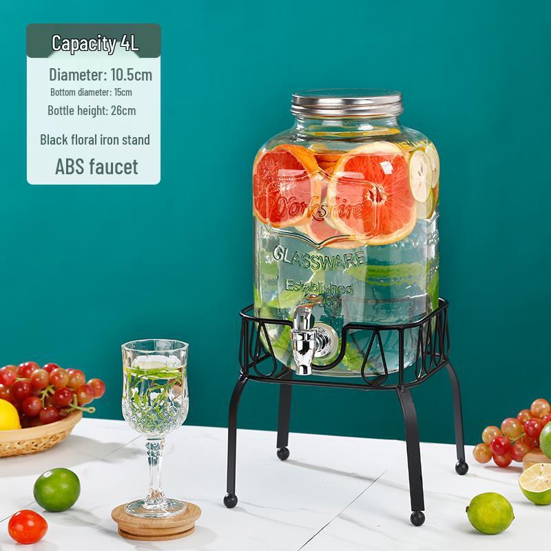 Cola Beverage Bucket with Faucet - Ideal for Lemon Juice, Fruit Tea, Cocktails, and Cold Water