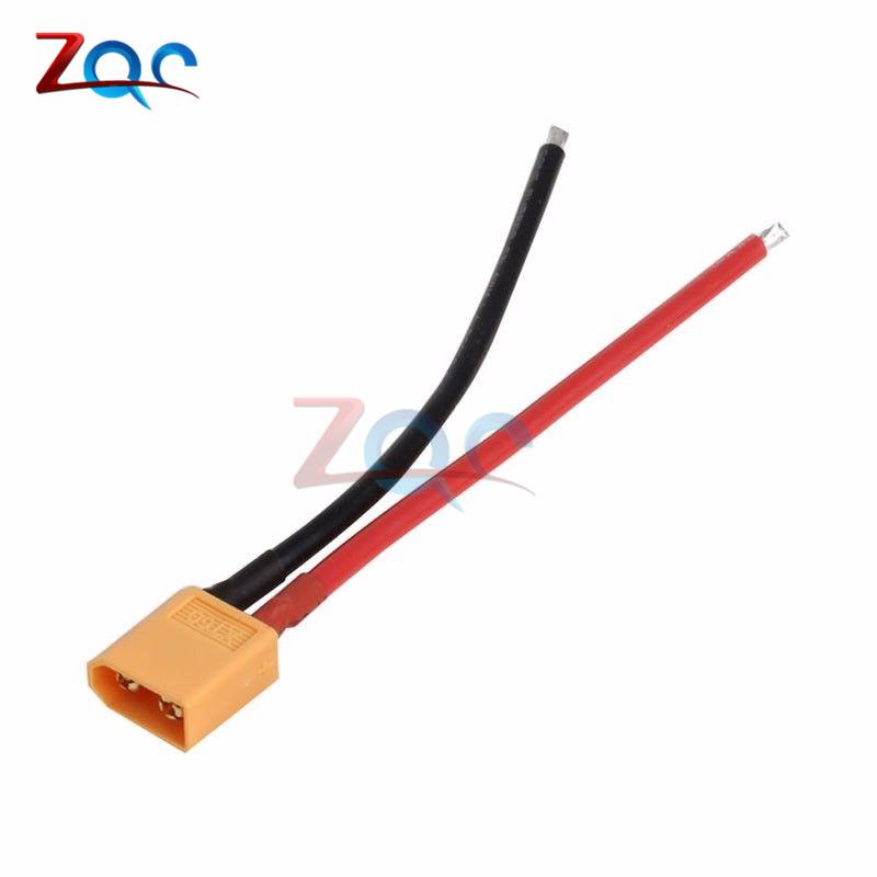 1 Set XT60 Male & Female Connector Adapter Bullet Plug with Silicon 14AWG Electrical Wire Cable for RC Lipo Battery