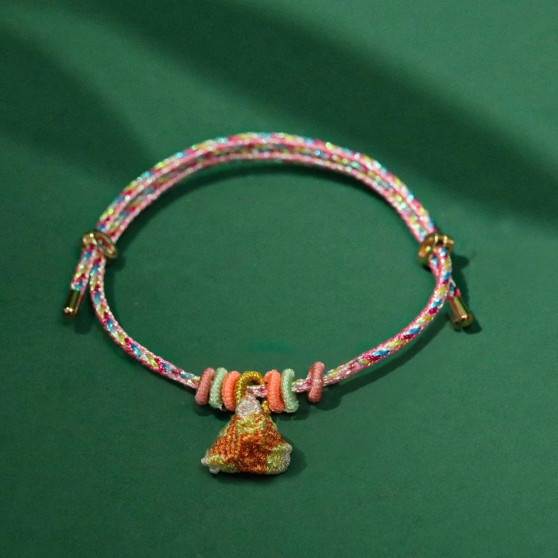 Colorful Rope Handmade Woven Zongzi Festival Bracelet New Ethnic Red Rope Adult Children's Hand Rope
