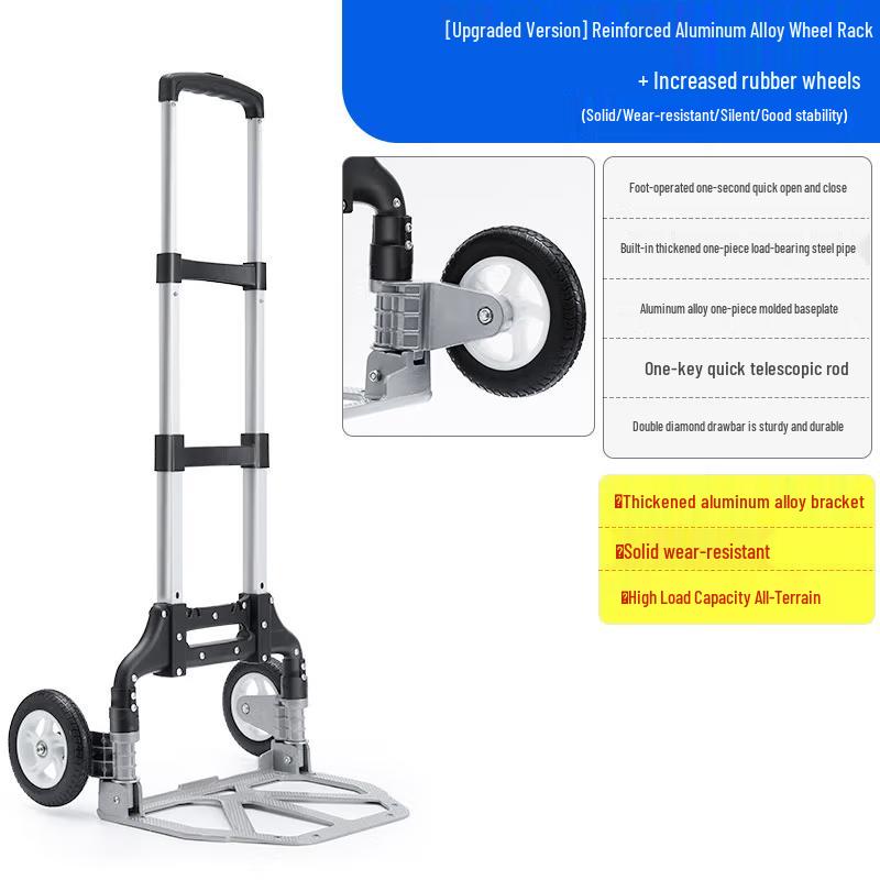 TANCHUAN Tragbarer faltbarer Einkaufswagen