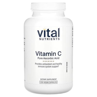 Vitamin C Pure Ascorbic Acid, 220 Vegan Capsules