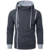 Men‘s Zipper Pullover Long Sleeve Hooded Sweatshirt Tops Blouse