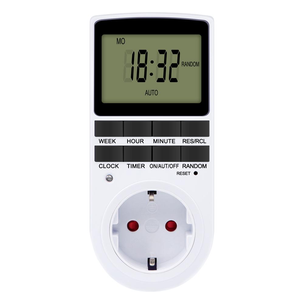 Electronic Timer Socket LCD Digital Timer Switch EU FR US UK AU Plug Timers 7Day 12/24 Hour Programmable Control Timing Outlet