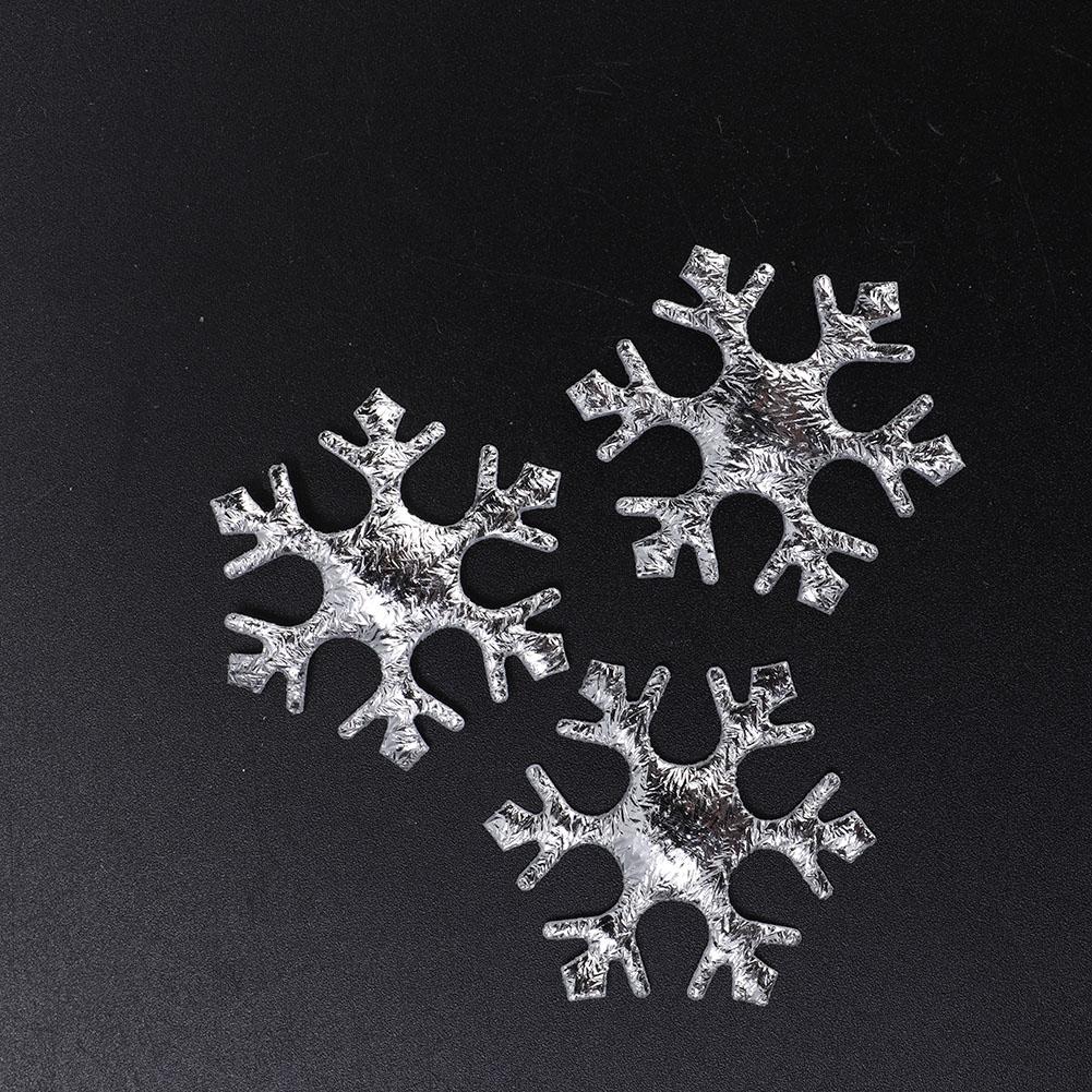 200 Pcs Snowflakes Confetti Non Woven Fabric Christmas Party Decoration Snowflakes(Silver )