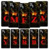 Marble Letter Phone Case Cover for Redmi 14C 10C Note 15 14 13 12 10 11 K40 Pro Plus 5G Soft TPU Shockproof Shell Fundas Capas