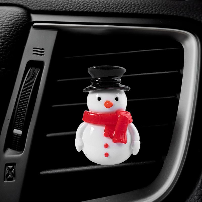 Christmas Car Air Outlet Perfume Clip Elk Car Fragrance Air Conditioner Perfume Decorations Santa Claus Decorations
