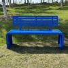 Wrought Iron Outdoor Bench with Backrest