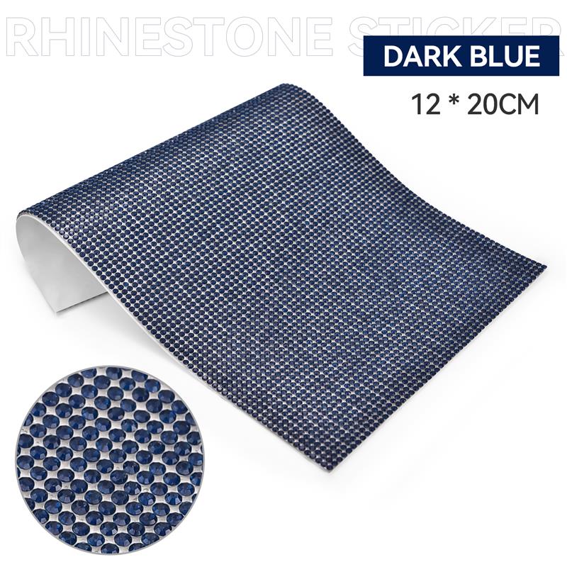 Self Adhesive Rhinestone Sticker Tape DIY Decoration 12x20cm Diamond Sticker For Arts Crafts DIY Car Phone Clothes Decoration