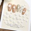 Winter Christmas Snowflake Nail Art Resin 3D Snowflake DIY Resin Handmade Wearable Nail Decorations