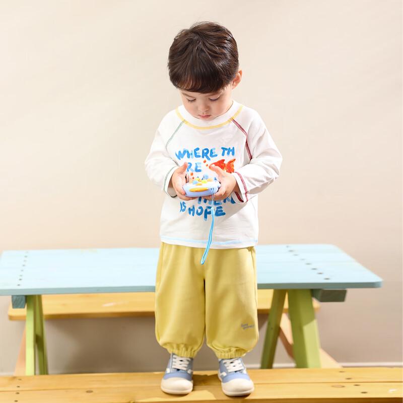LUSON Baby Boy Cartoon Letter Long Sleeve T-Shirt