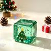Soft Cube Toy Christmas Clear Squeeze Toy, Santa Claus Tree Snowman Pattern Stress Slow Rebound Toys Cube, Rising Sensory for Party Favors Themed