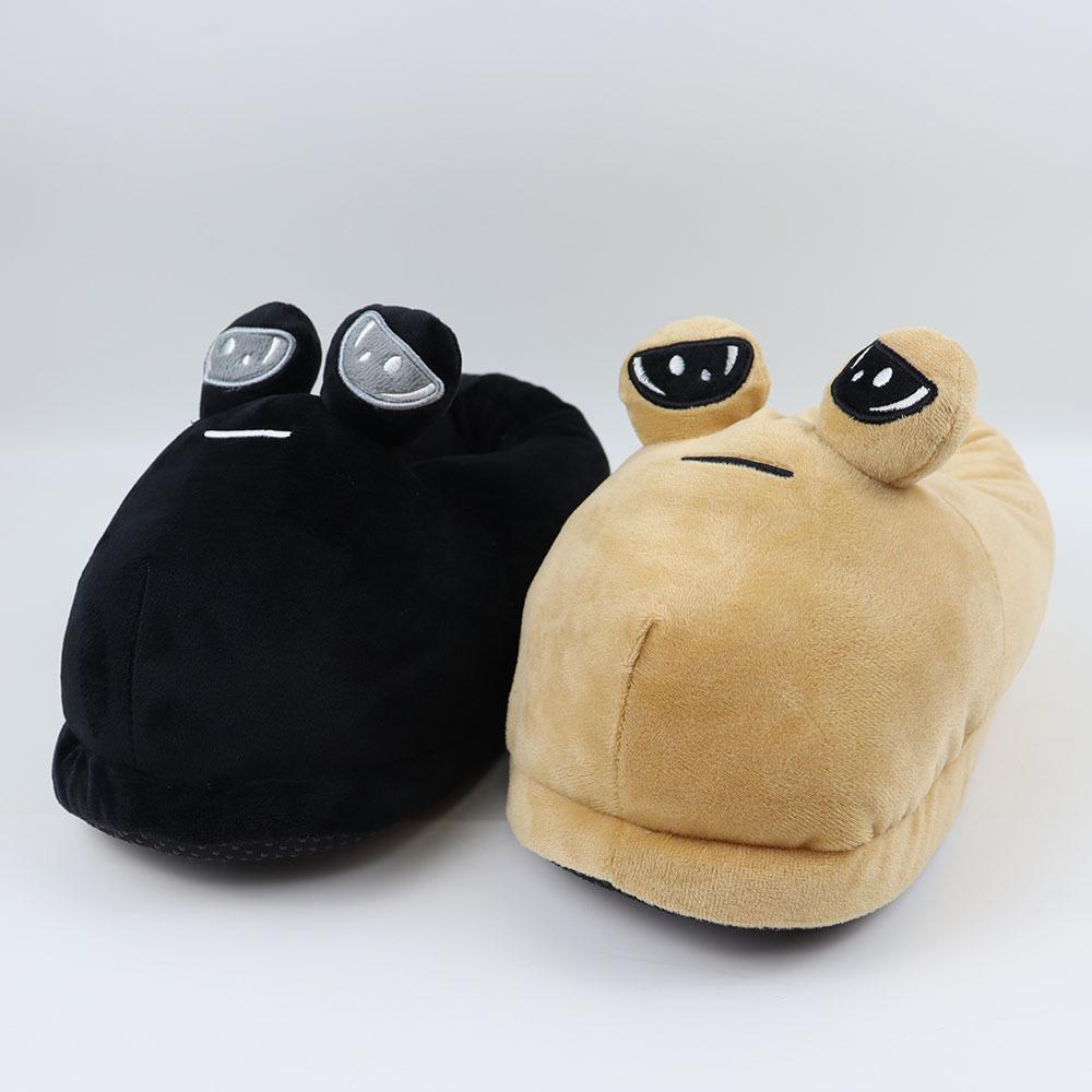 Popular My Pet Alien Snail & Dazed Siamese Cat Plush Home Slippers