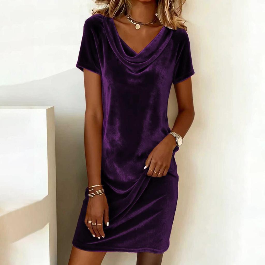 Women's Fashionable Casual Short-sleeved Dress