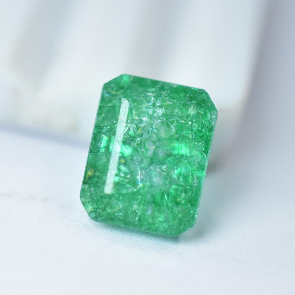 Natural Green Emerald Loose Gemstone Emerald Shape 6.60 ct for Jewelry Making and Gem Collections