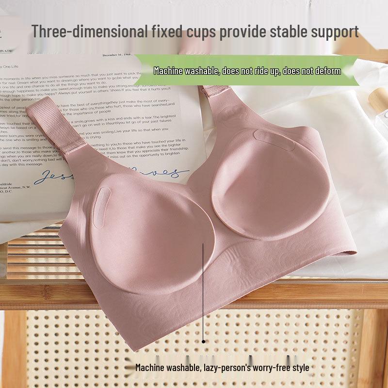 Seamless Washable Sports Bra: One-Piece, Thin Style, Beautiful Back Design, Large Chest Minimizer