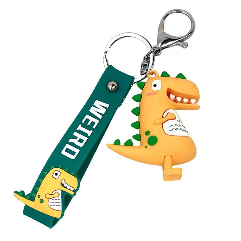 Dinosaur Cartoon Keychain Doll: Cute Phone Charm & Bag Pendant for Couples