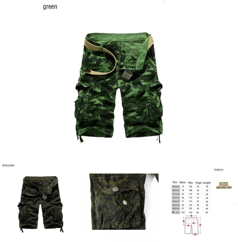 Premium Quality Men Sport Camouflage Cargo Shorts With Military Combat Design