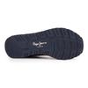 Navy Blue Player Air Sneakers with Camel Suede Effect Kid PEPE JEANS