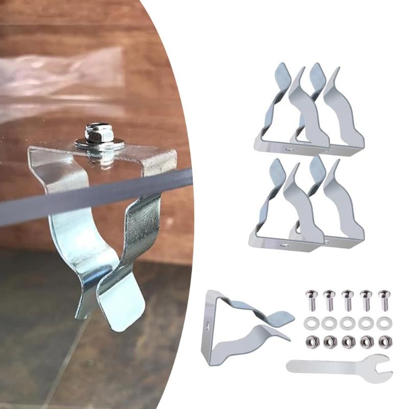 5Pcs Egress Window Well Cover Spring Clip Outside Basement Window Well Cover Install Retaining Clip Easy to Install