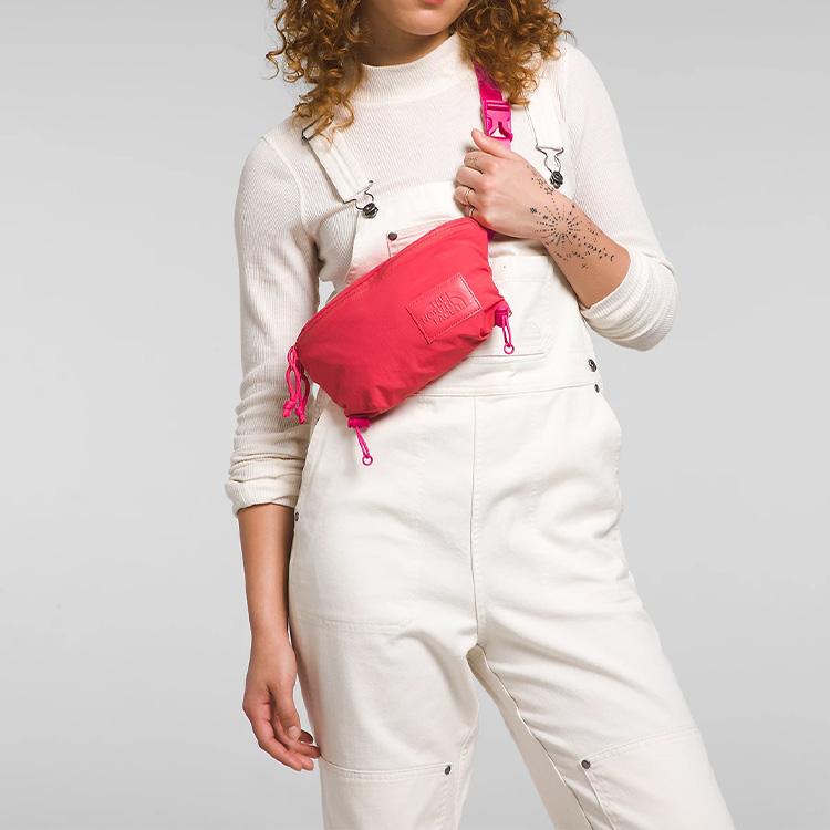The North Face Never Stop 3L Brand Logo Patch Waist Bag Outdoor Bag Women Waist Bag Clay-Red NF0A81DUOKM