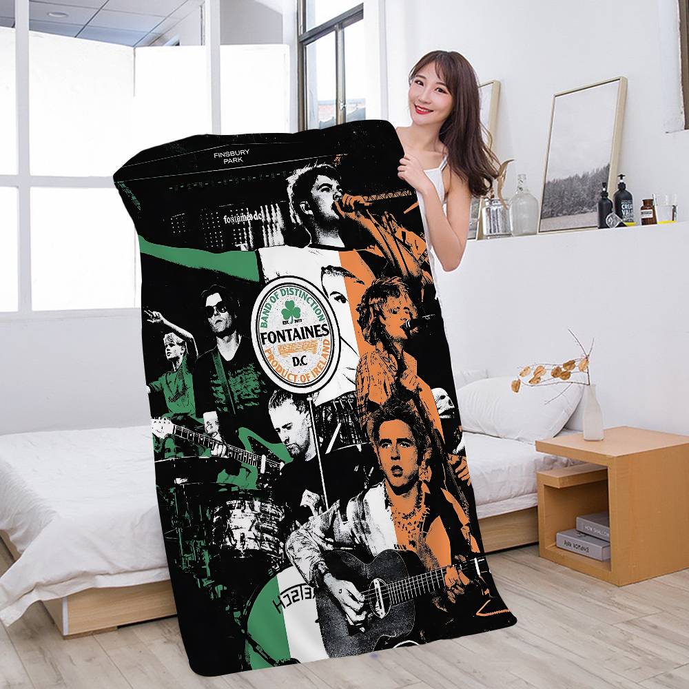 Band F-Fontaines DC Big Microfiber Beach Towels Quick Dry Towel Sand Beach Towels Pool Towel for Travel Swim Pool Yoga