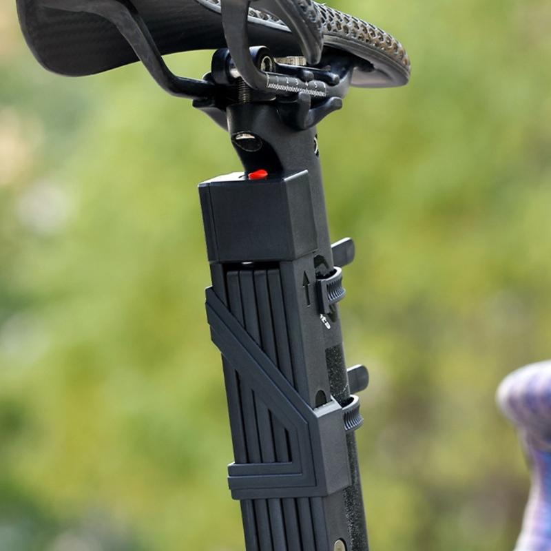 Folding Bicycles Security Lock Weather proof Foldable Bike Lock Rustproof Lock with 2 Key For Commuters Secure Cycling