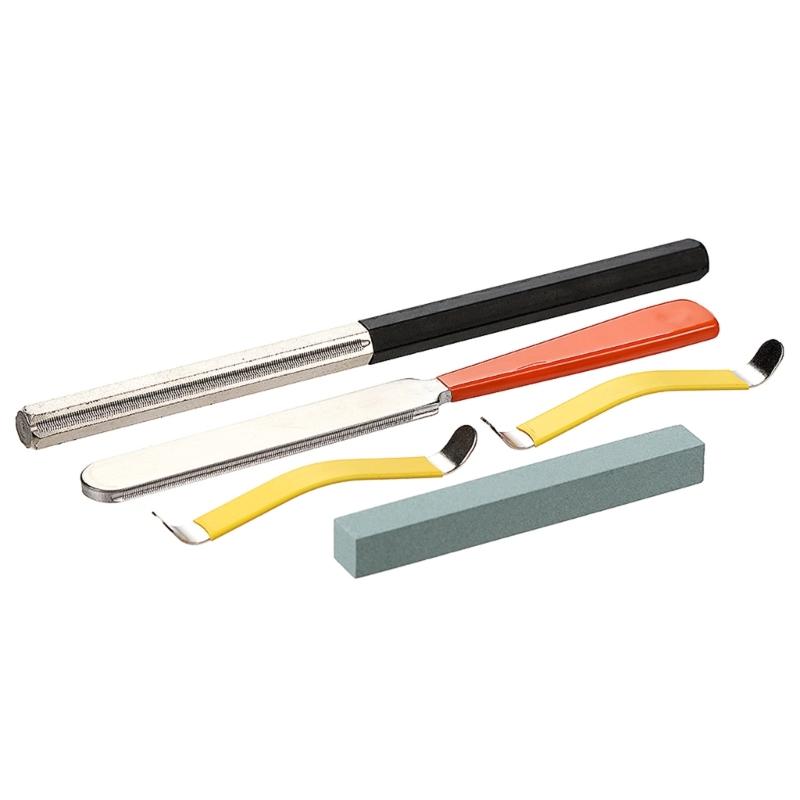 5 Pack Comprehensive Fret Work Tool Set Featuring String Distributor Sanding Courage Suitable for Guitar Low Ukulele 1