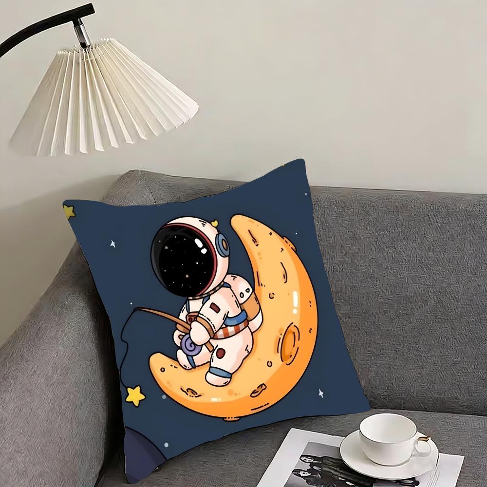 Astronaut Leuke Kussenhoes Kussensloop Ultrazacht Huidvriendelijke Stof Wolkachtig Comfort Verborgen Rits