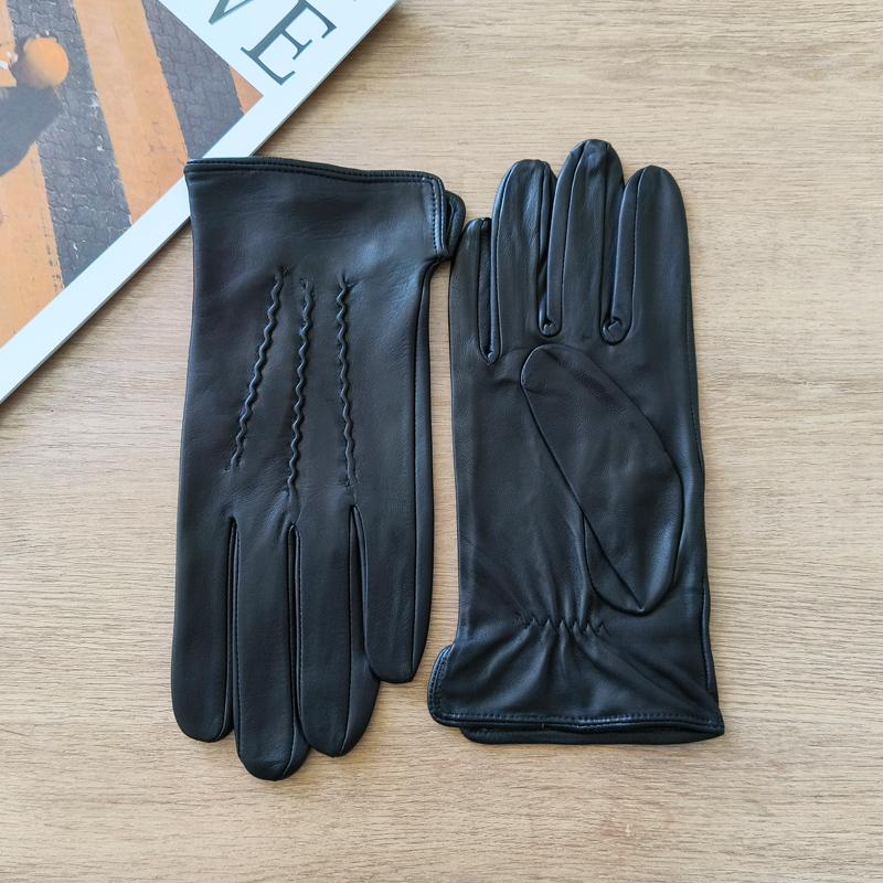 Gants d'été fins en cuir d'agneau pour hommes Protection solaire extérieure pour le cyclisme et la conduite