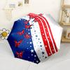 Butterflies On Patriotic Background Automatic Umbrella Retractable Design With 8Rib Durability Weight For Womenmen Compact Folding Umbrella Perfect