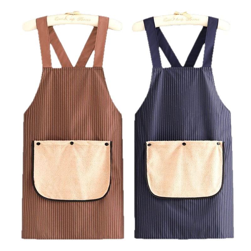 Detachable Waterproof Apron with Thickened Hand Towel for Men & Women - 2025 High-End Kitchen Style