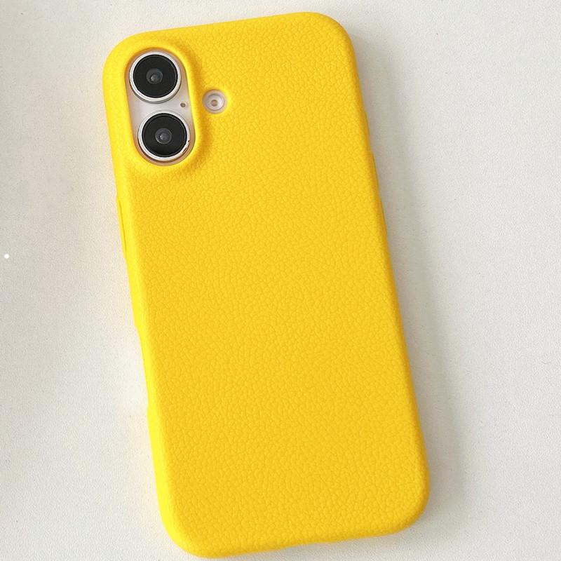 

Leather Textured iPhone 16 Case for Apple iPhone 14 Pro