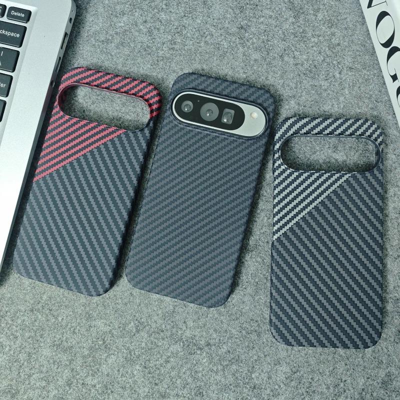 Case For Google Pixel 10 Pro XL Pixel 9 Pro Matte Hard Carbon Fiber Texture Pattern Light And Thin Phone Cover Bumper