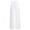Shop   Women Ribbon Waistband Cool Ice Wide Pants White Pic Wpt 20649