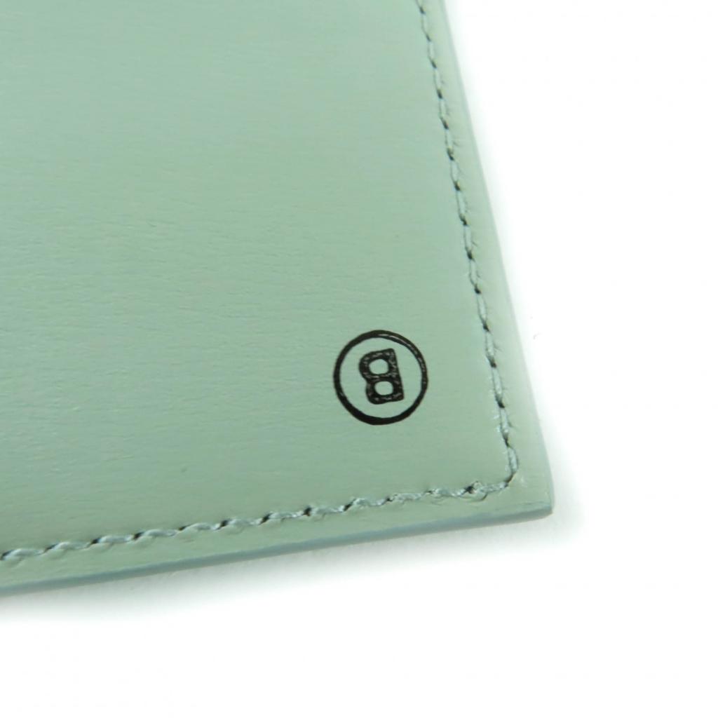 Pristine JIL SANDER Purse Logo leather long wallet Moss green leather Women Used