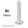 ZONSANTA ISO7380 M2 M2.5 M3 M4 M5 M6 304 A2 Round 304 Stainless Steel Screws Hex Socket Button Head Allen Bolt Mechanical Screw