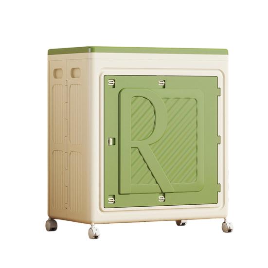 Pojemnik na ubrania z pokrywą, kółkami, dużą pojemnością, podwójnymi drzwiami, składany, na pranie, ubrania, pościel