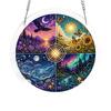 Acrylic Puzzle Suncatcher 83 Pieces 2D Round Shape Decorative Hanging Window Ornament Suitable for Indoor Outdoor Use