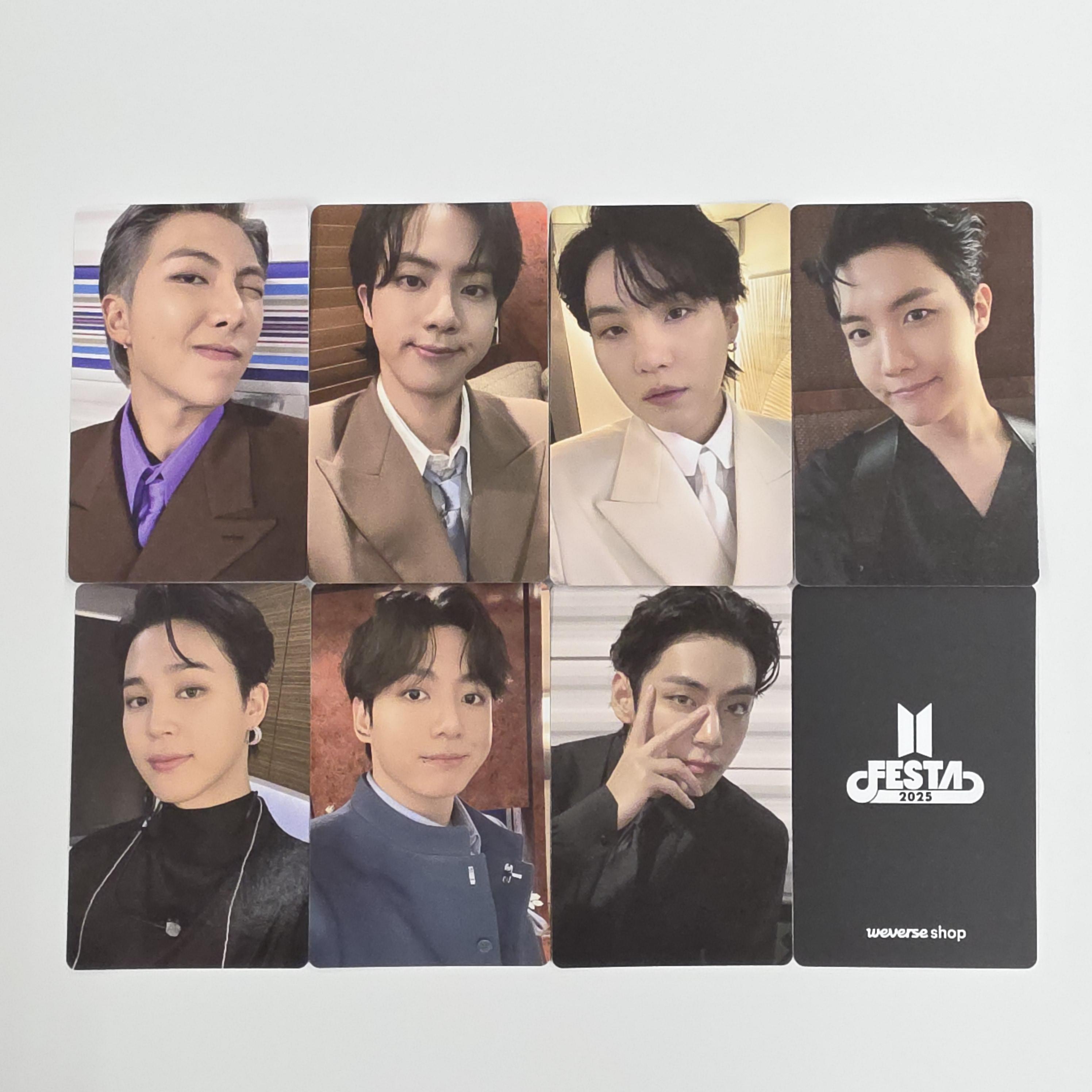 

2025 BTS FESTA Специальный набор фотокарточек Weverse 7 шт.
